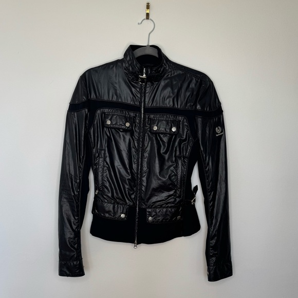Belfast Vintage Women Motorcycle Jacket - Black - EU Size 44 - Picture 1 of 9
